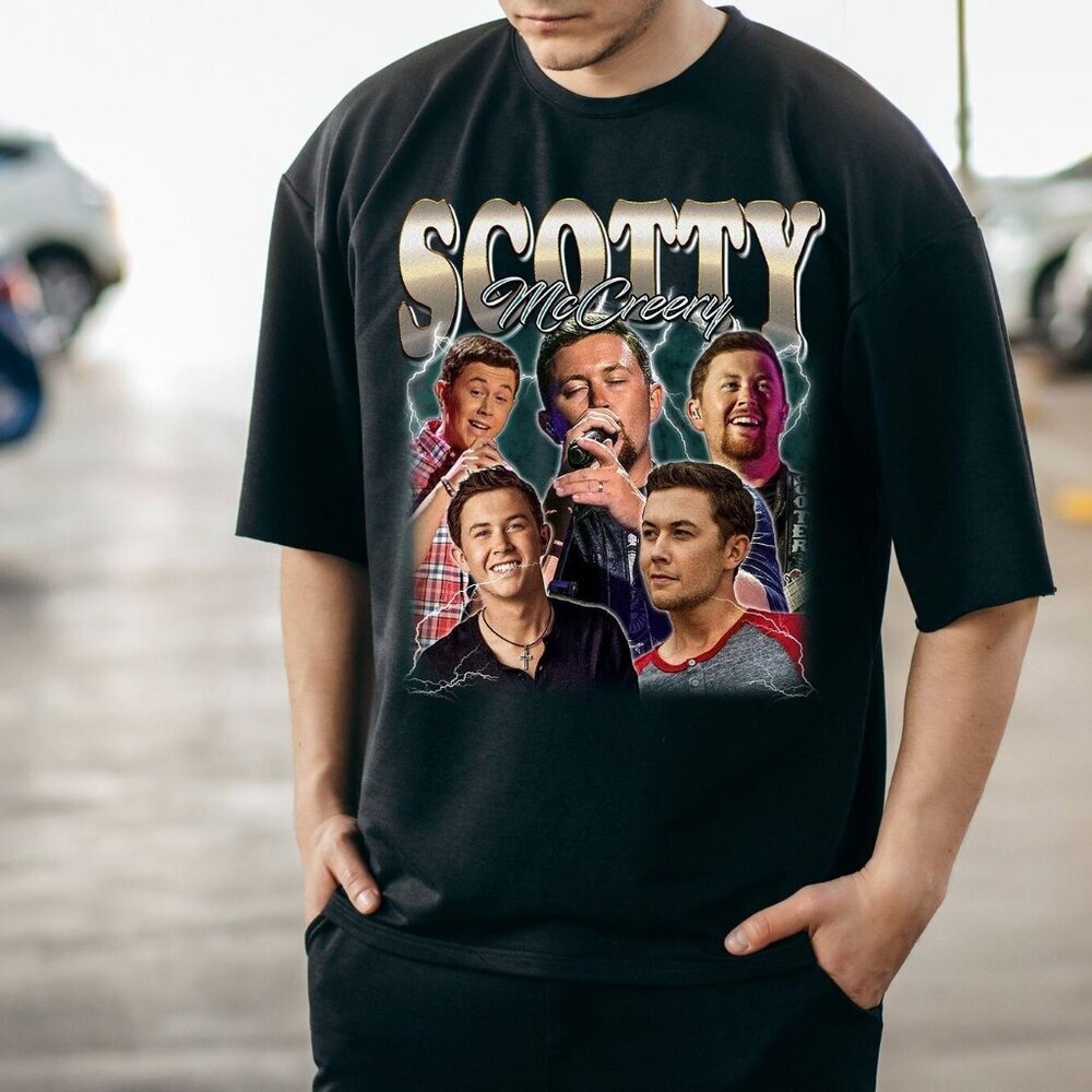 Scotty McCreery Country Music 90s Graphic T-Shirt Songwriter Fan Gift Tee 91